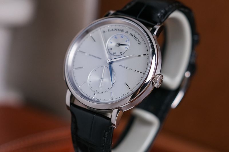 A Lange & Sohne Saxonia Dual Time 18K White Gold (4)