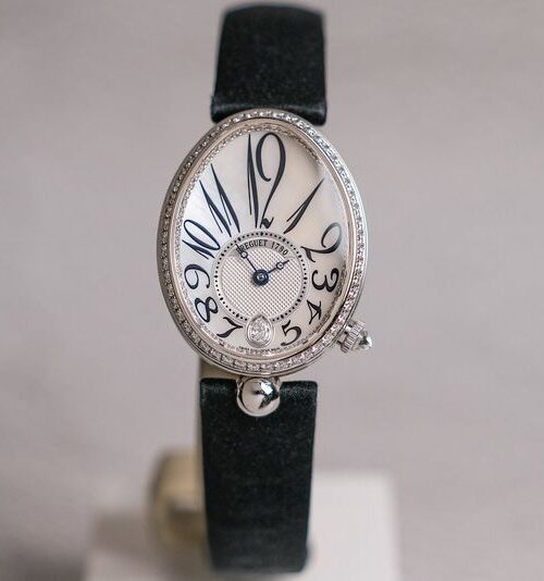 Breguet Reine de Naples MOP 18K White Gold Diamond
