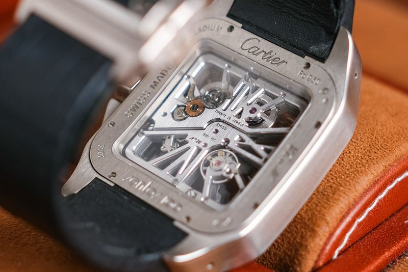 Cartier Santos 100 XL Skeleton Palladium W2020018 (1)
