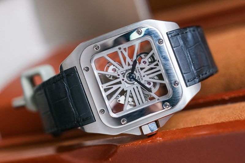 Cartier Santos 100 XL Skeleton Palladium W2020018 (2)