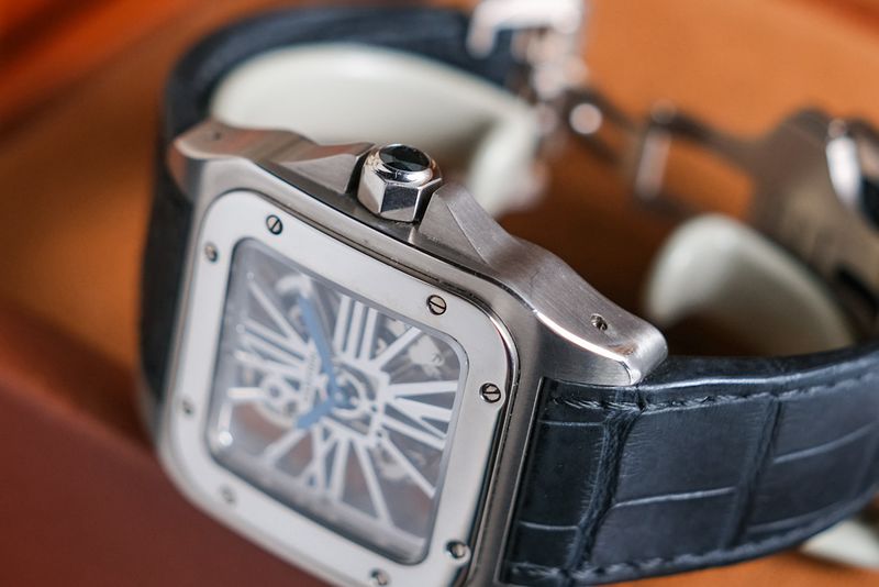 Cartier Santos 100 XL Skeleton Palladium W2020018 (4)