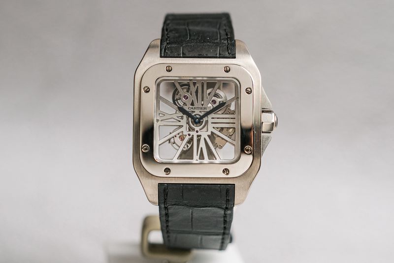 Cartier Santos 100 XL Skeleton Palladium W2020018 (5)