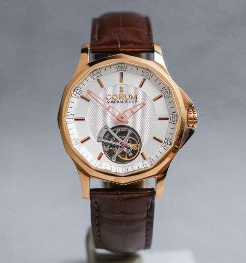 Corum Admirals Cup 18K Rose Gold Flying Tourbillon