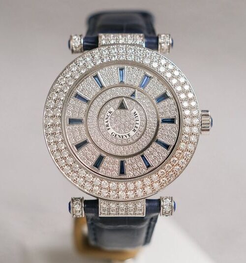 Franck Muller Double Mystery 18K White Gold Full Diamond