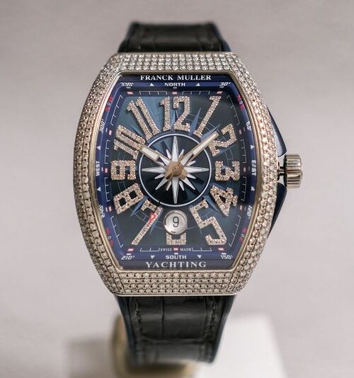 รับซื้อนาฬิกา Franck Muller Vanguard Yachting Blue V41 Diamond