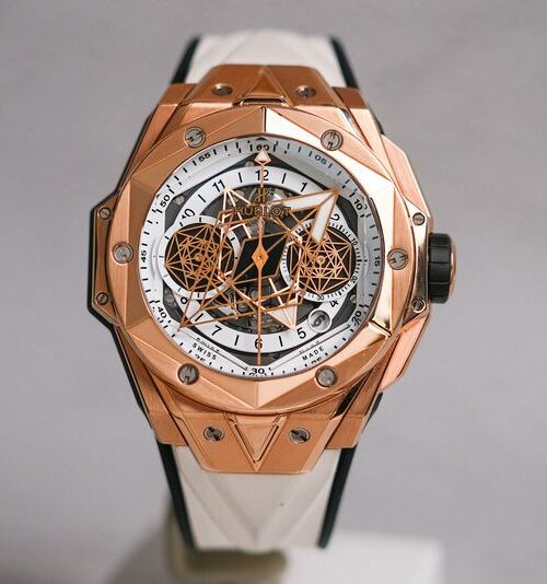 Hublot Big Bang Sang Bleu 18K Rose Gold Chronograph Limited