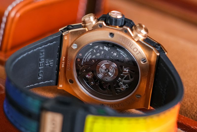 นาฬิกามือสอง Hublot Big Bang Unico 18k Rose Gold Rainbow