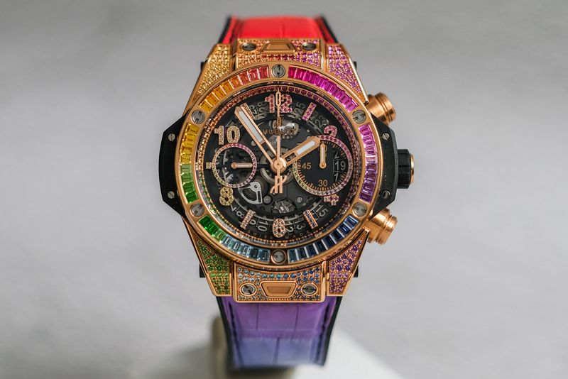 นาฬิกา Hublot Big Bang Unico 18k Rose Gold Rainbow