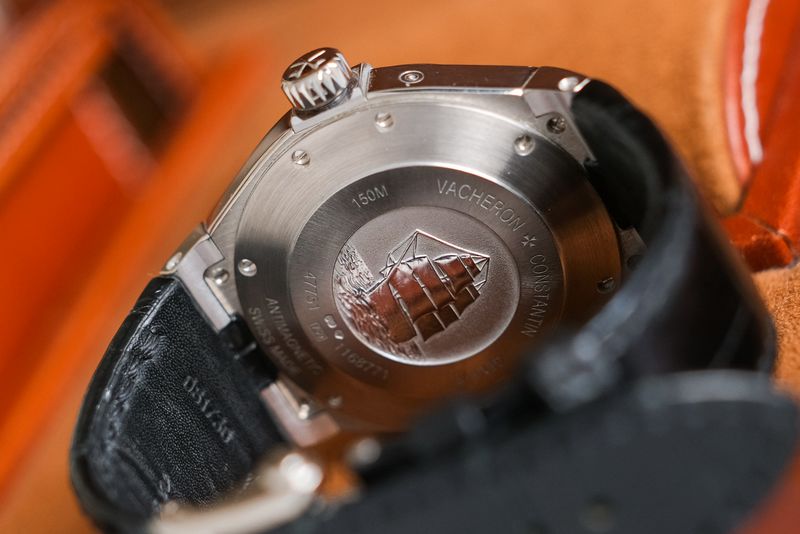 Vacheron Constantin Overseas Dual Time 18K White Gold Diamond Ref. 47751000G solid back case