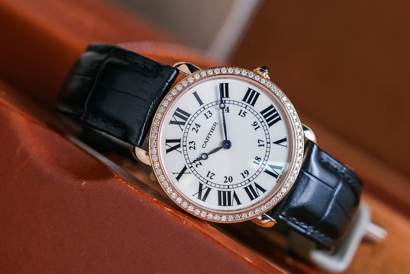 Cartier Ronde Louis Cartier 18K Rose Gold Diamond (4)