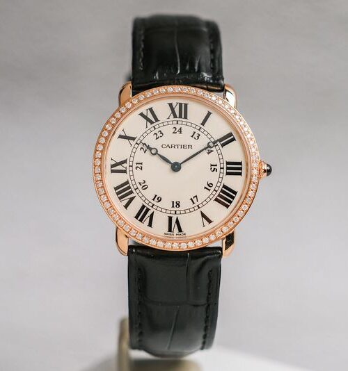 Cartier Ronde Louis Cartier 18K Rose Gold Diamond