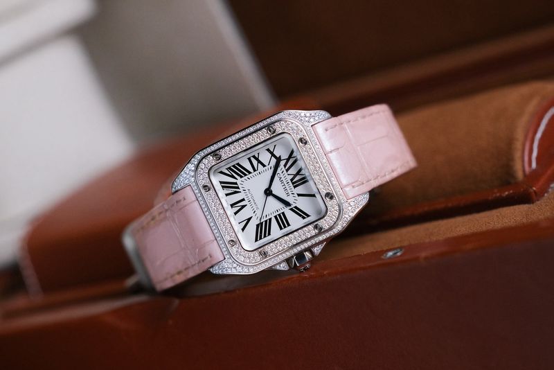 Cartier Santos 100 Medium Diamond 1