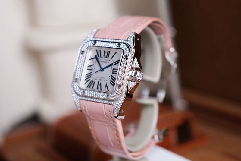Cartier Santos 100 Medium Diamond 3