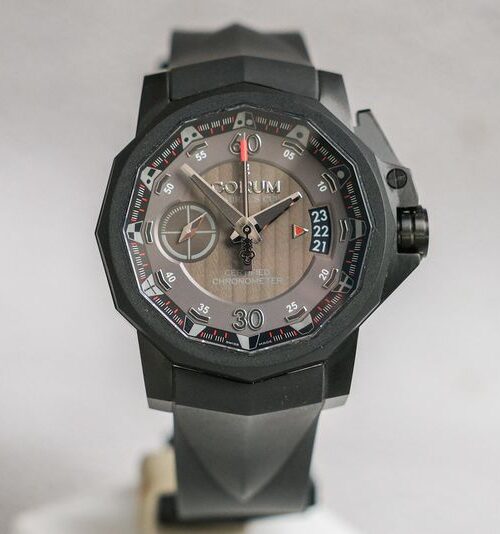 Corum Admiral’s Cup Chrono Centro Titanium PVD Mono Pusher Limited Edition