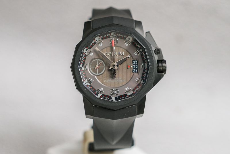 Corum Admiral’s Cup Chrono Centro Titanium PVD Mono Pusher Limited Edition (5)