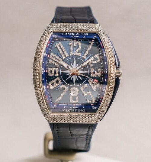 Franck Muller Vanguard Yachting Blue V45 Diamond