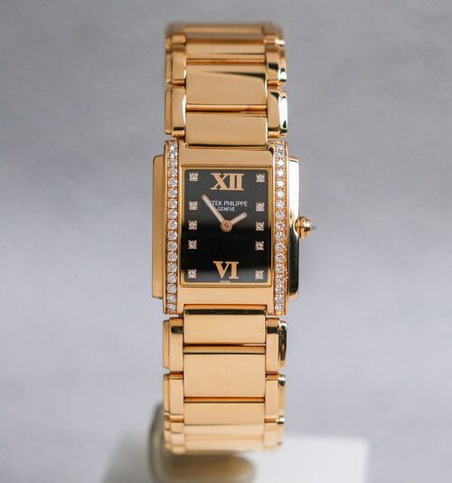 Patek Philippe Twenty Four Full 18K Rose Gold Diamond