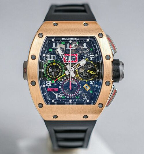 รับซื้อนาฬิกา Richard Mille RM011-02 Flyback Chronograph GMT 18K Rose Gold