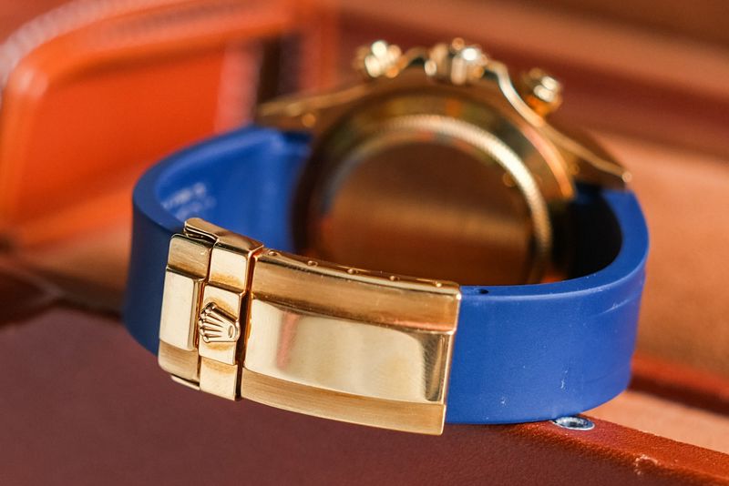 Rolex Daytona Blue Racing 18K Gold 116518 (5)