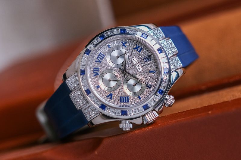 นาฬิกามือสอง Rolex Daytona Full 18K White Gold Diamond