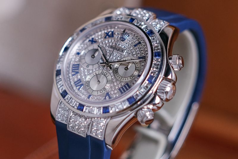 ขายนาฬิกา Rolex Daytona Full 18K White Gold Diamond