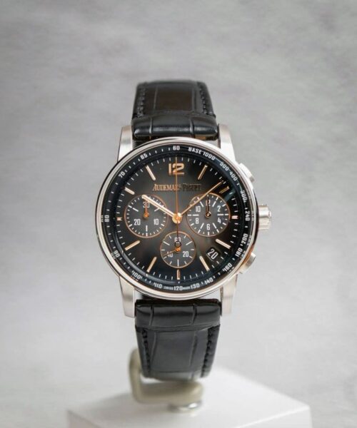 นาฬิกาของแท้ Audemars Piguet CODE 11.59 Smoked Grey Dial 2 Tone Chronograph