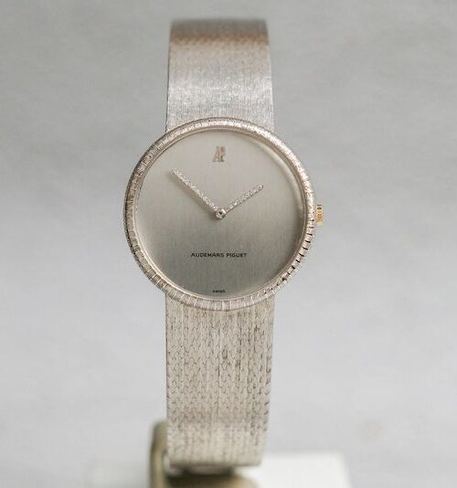 Audemars Piguet Jules 18k White Gold Diamond Vintage Dress Watch