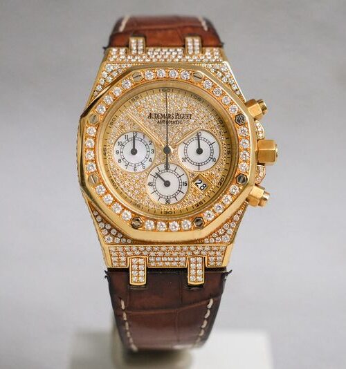 Audemars Piguet Royal Oak 18K Gold Full Diamond