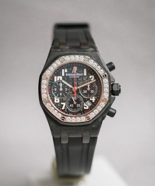 นาฬิกาของแท้ Audemars Piguet Royal Oak Offshore Lady Diamond Carbon 26267FS