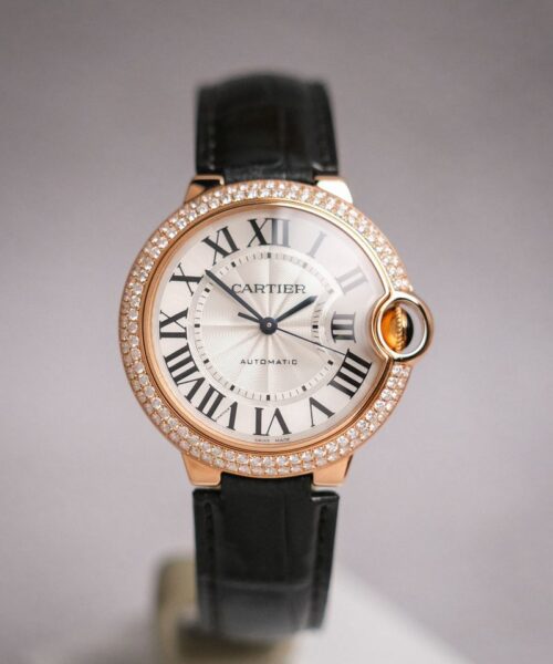 Cartier Ballon Bleu 36 18k rose gold Diamond