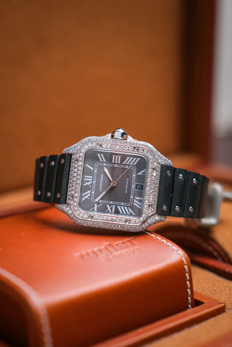 Cartier De Santos L Full Diamond (1)