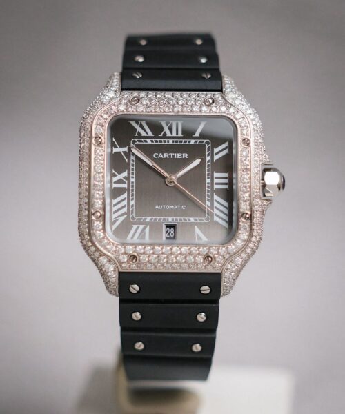 Cartier De Santos L Full Diamond