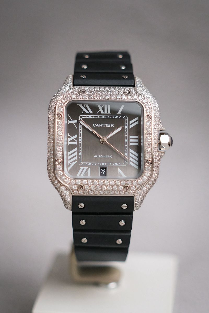 Cartier De Santos L Full Diamond (4)