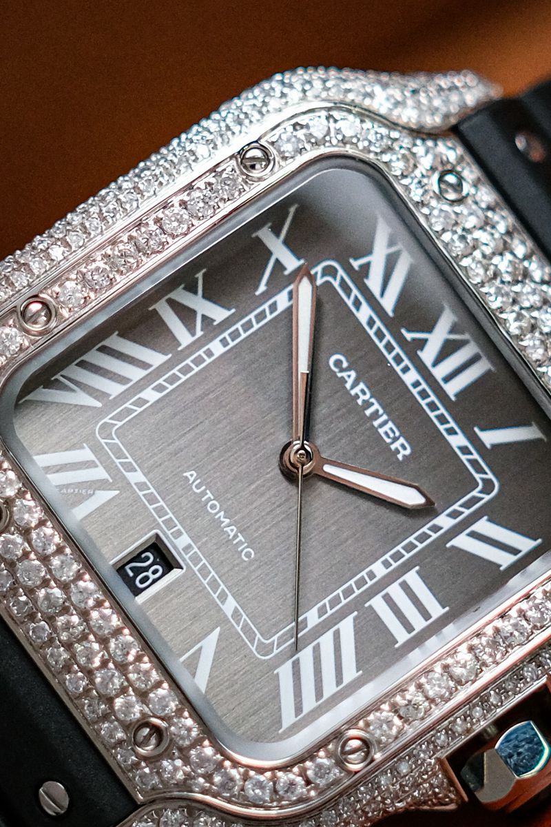 Cartier De Santos L Full Diamond (5)