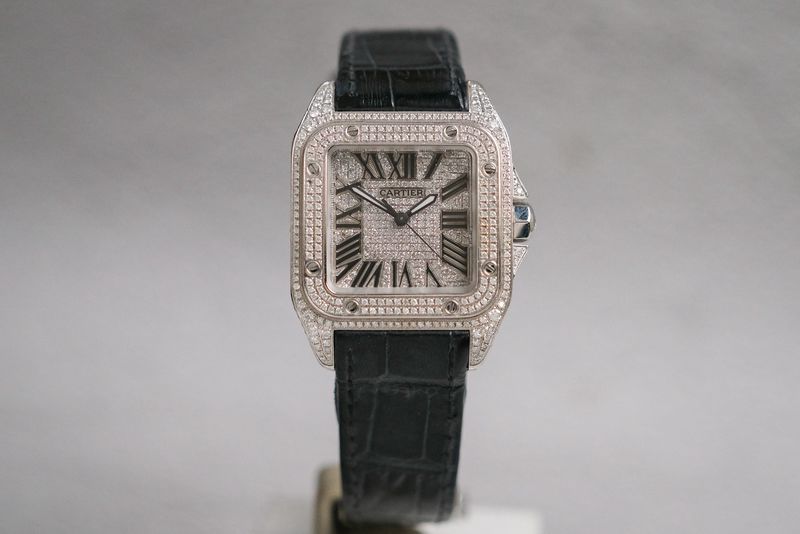 นาฬิกา Cartier Santos 100 Medium Diamond