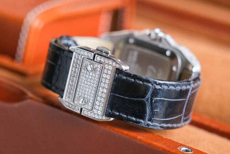 Cartier Santos 100 Medium Diamond (6)