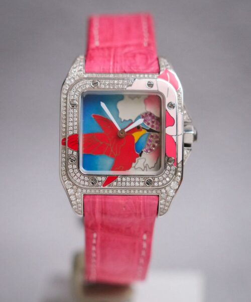 Cartier Santos 100 Medium HummingBird