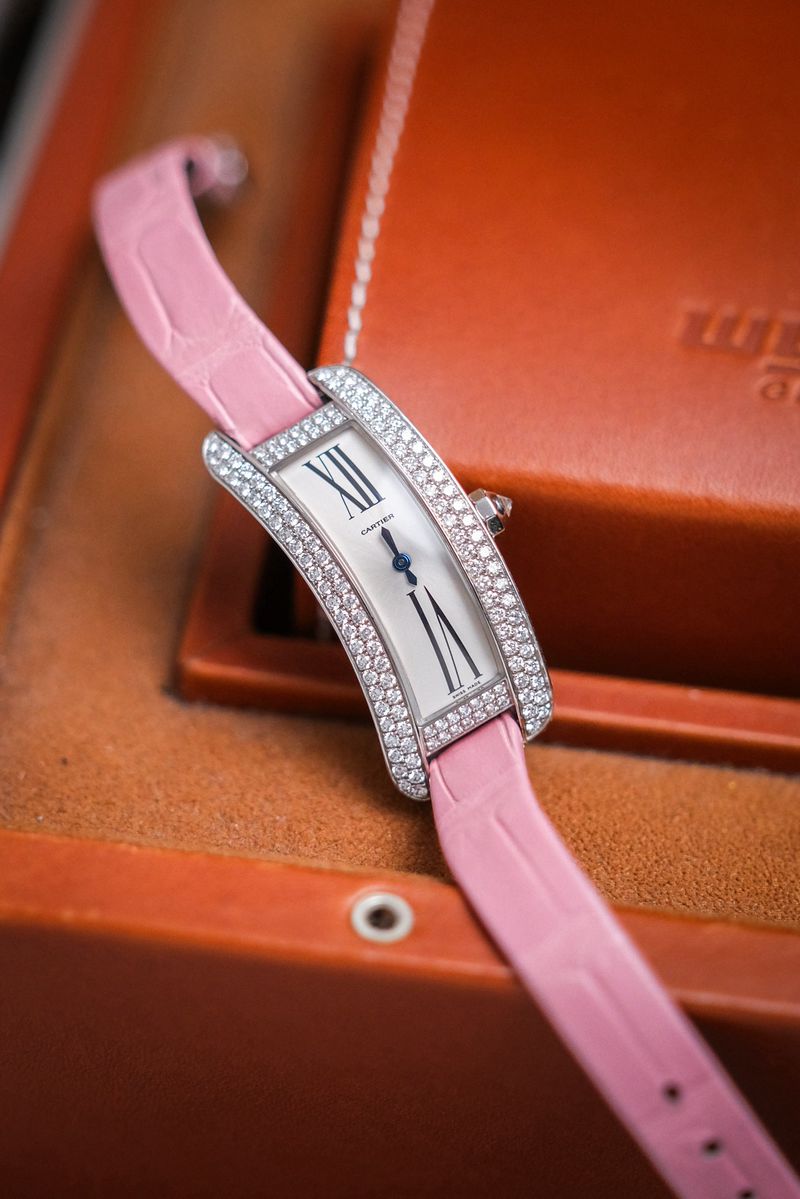 Cartier Tank Américaine 18K White Gold Diamond 2625 (1)