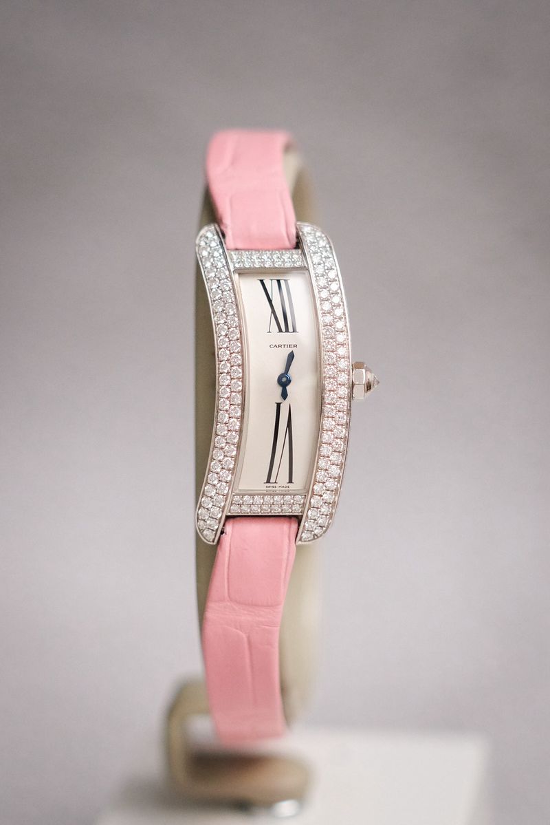 Cartier Tank Américaine 18K White Gold Diamond 2625 (4)