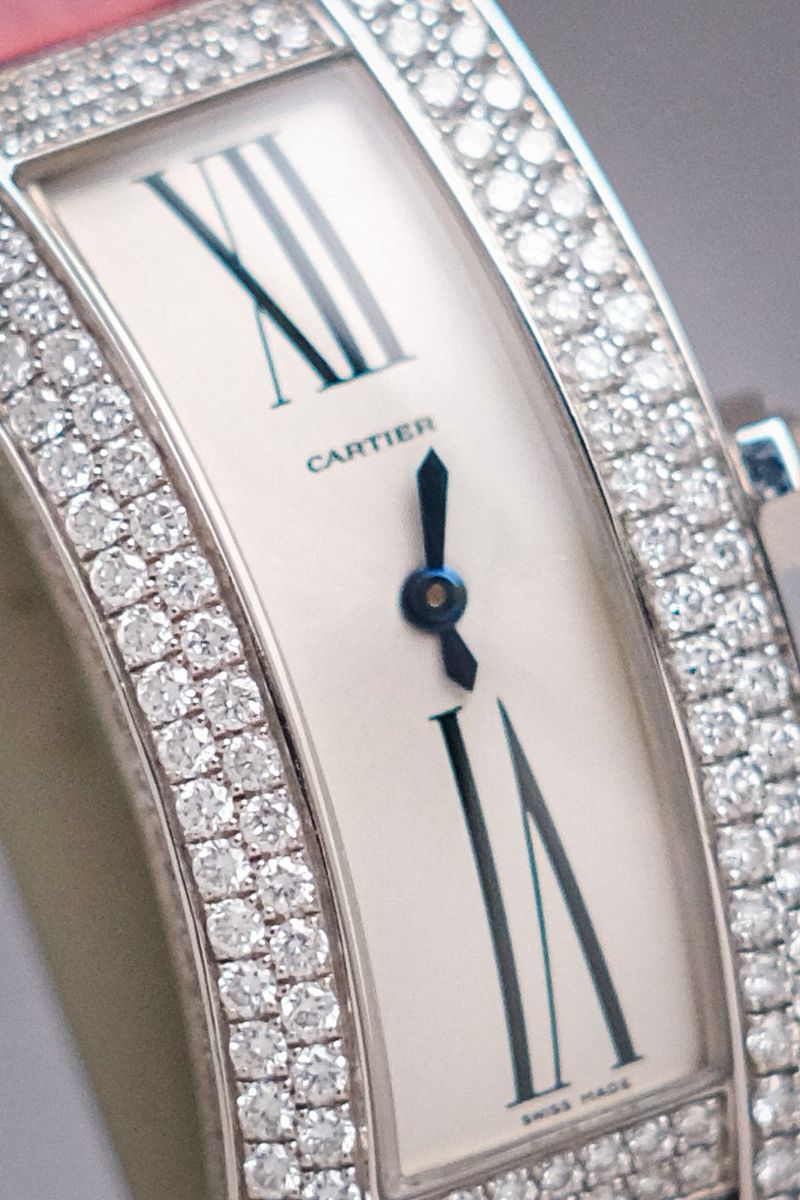 Cartier Tank Américaine 18K White Gold Diamond 2625 (6)