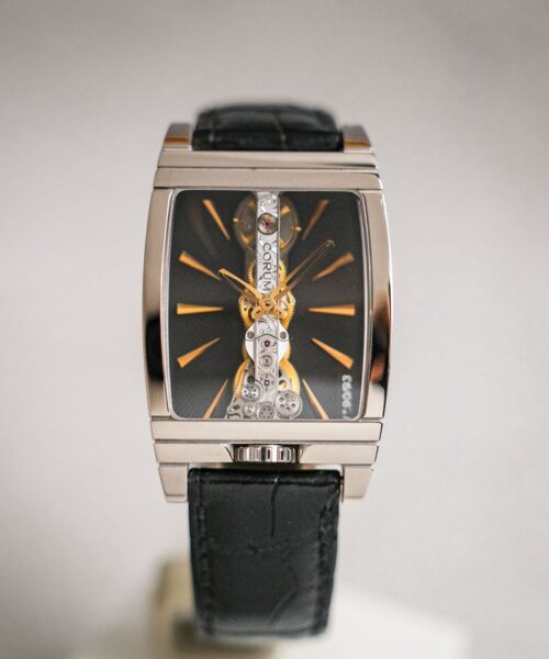 นาฬิกาของแท้ Corum Golden Bridge 18K White Gold