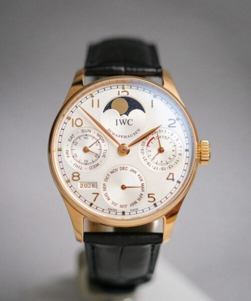 นาฬิกาของแท้ IWC Portugieser Perpetual Calendar 18K Rose Gold IW503302