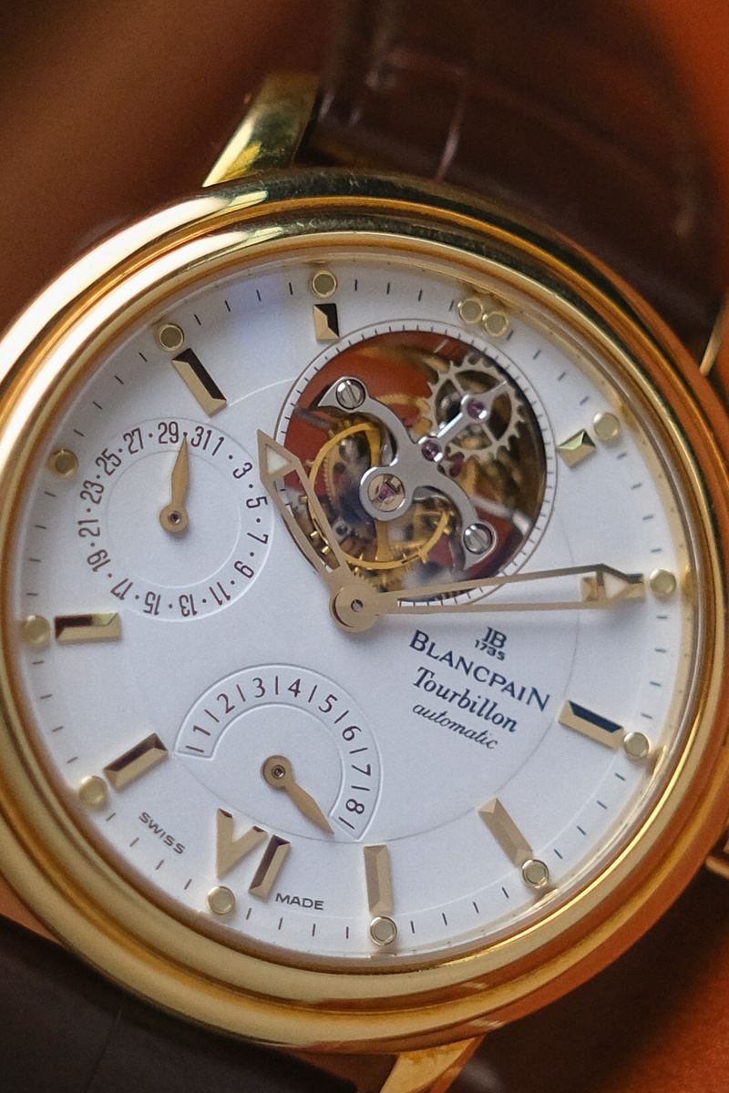 รับซื้อนาฬิกา Blancpain Leman Tourbillon Automatic Rose Gold