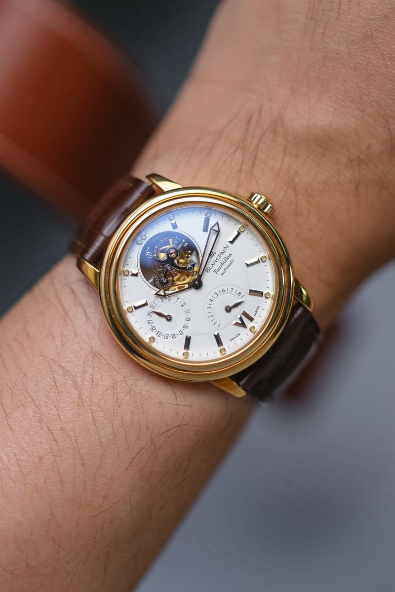 ร้านนาฬิกา Blancpain Leman Tourbillon Automatic Rose Gold