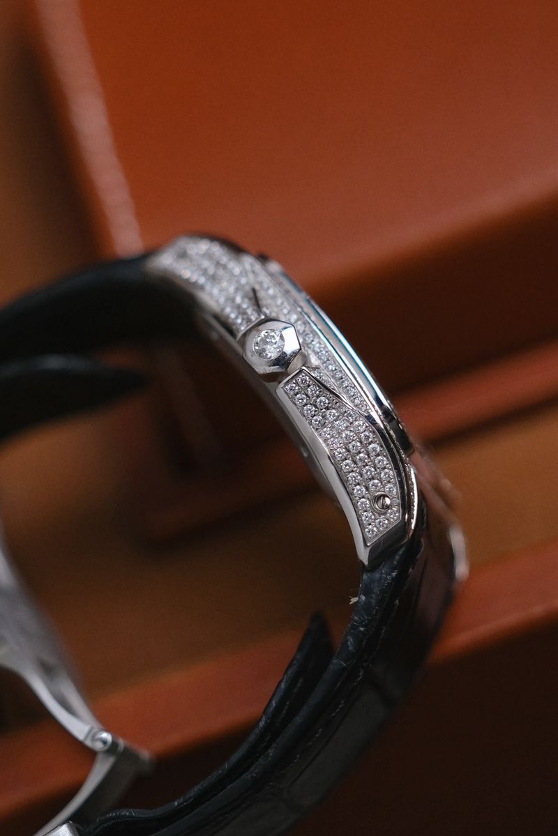 Cartier Santos 100 Medium Diamond (8)