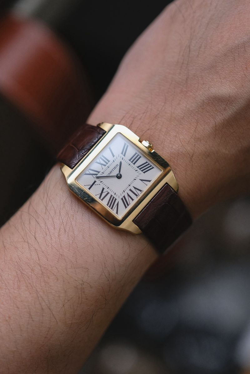นาฬิกา Cartier Santos Dumont Ultra Thin 18K Rose Gold