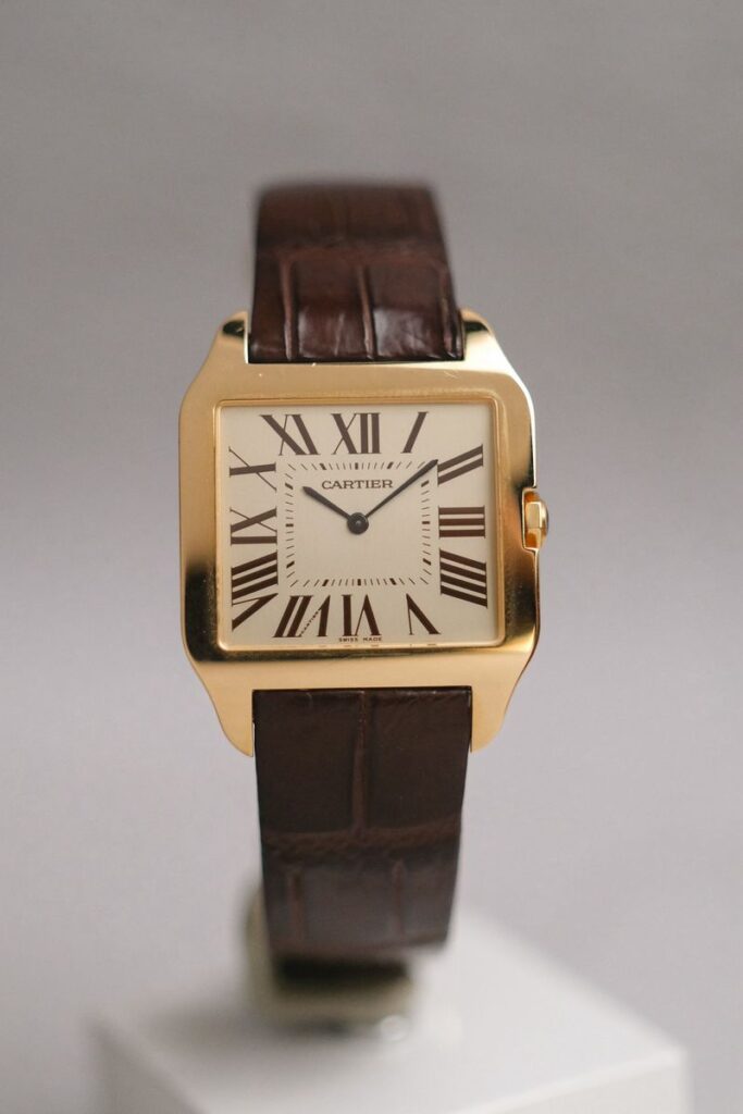 นาฬิกา Cartier Santos Dumont Ultra Thin 18K Rose Gold