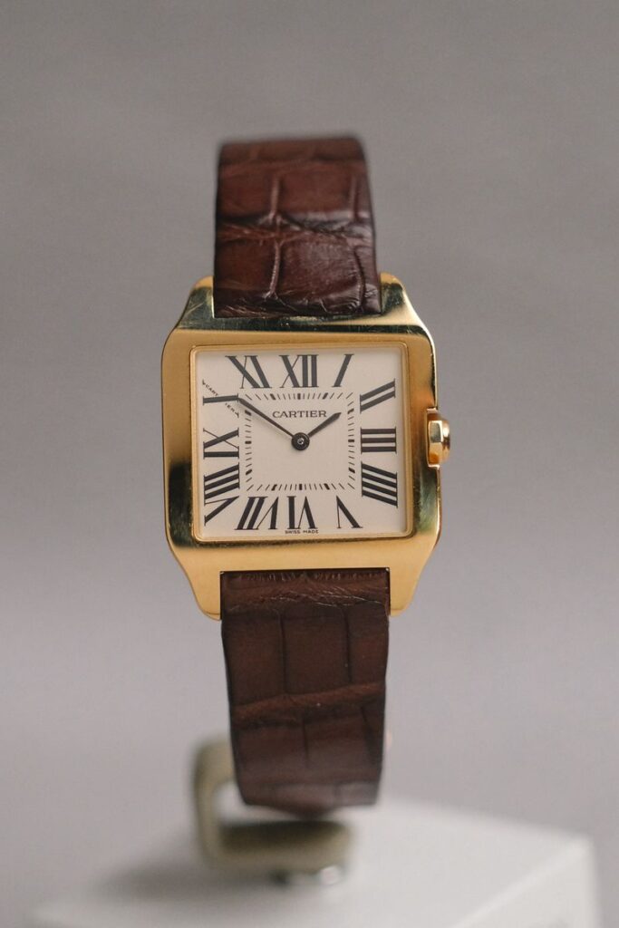 ร้านนาฬิกา Cartier Santos Dumont Ultra Thin 18K Rose Gold
