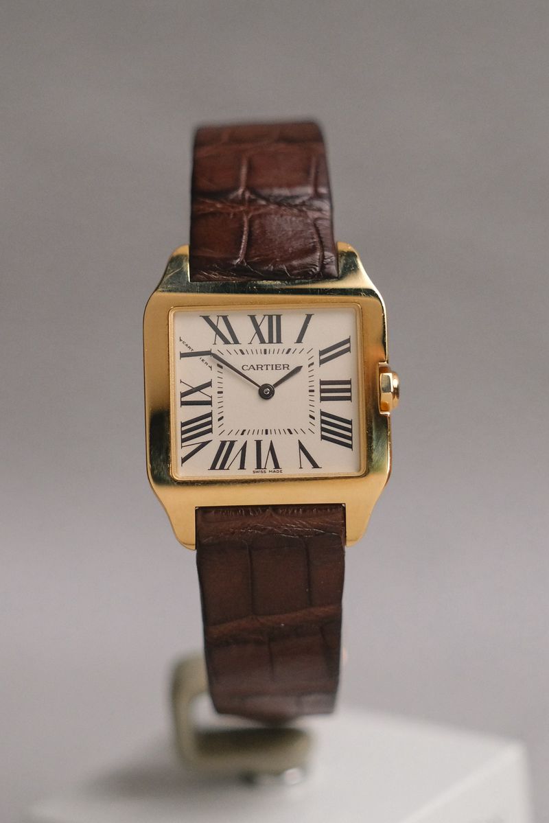 ร้านนาฬิกา Cartier Santos Dumont Ultra Thin 18K Rose Gold