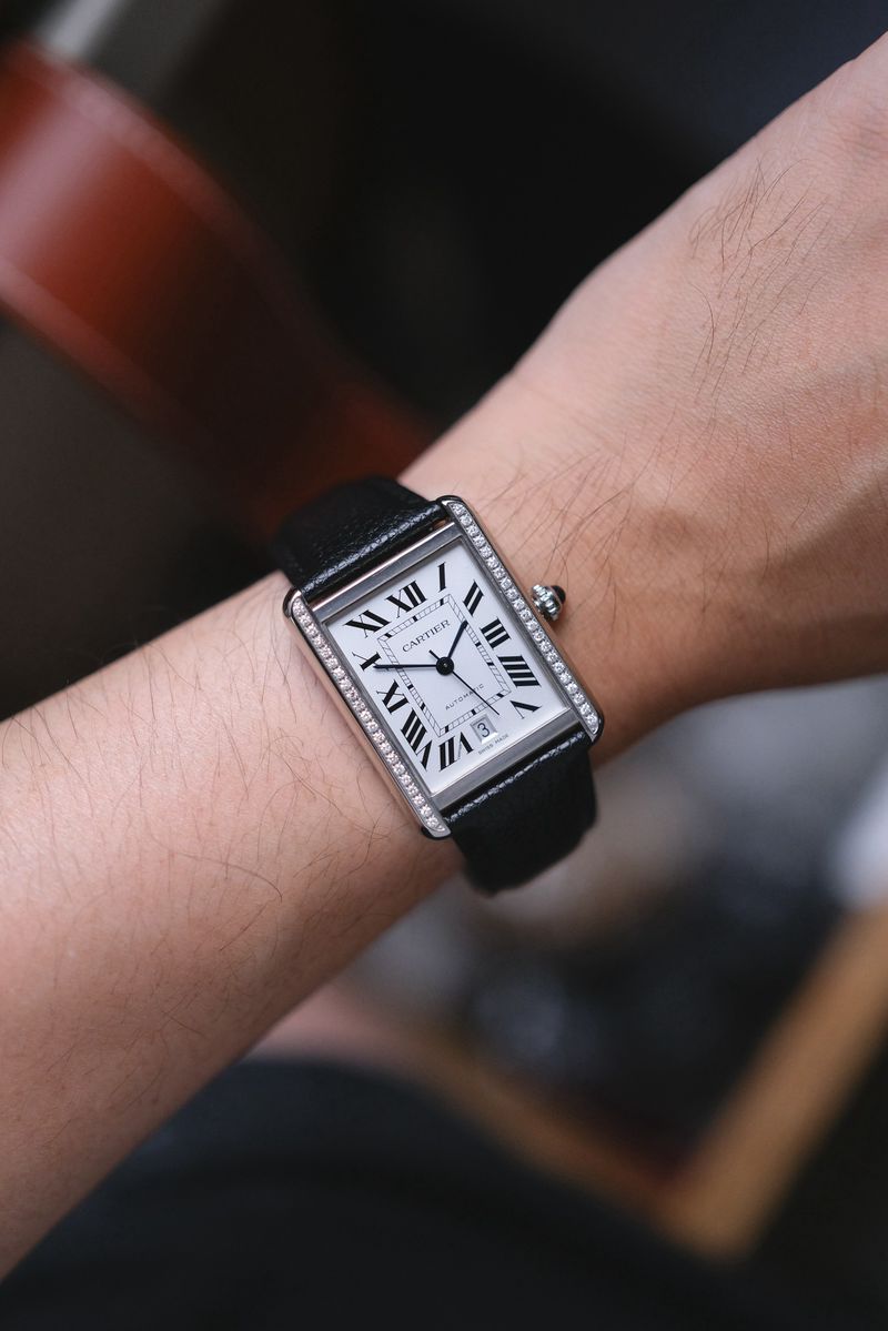 Cartier Tank Solo XL Diamond (W5200027) (5)